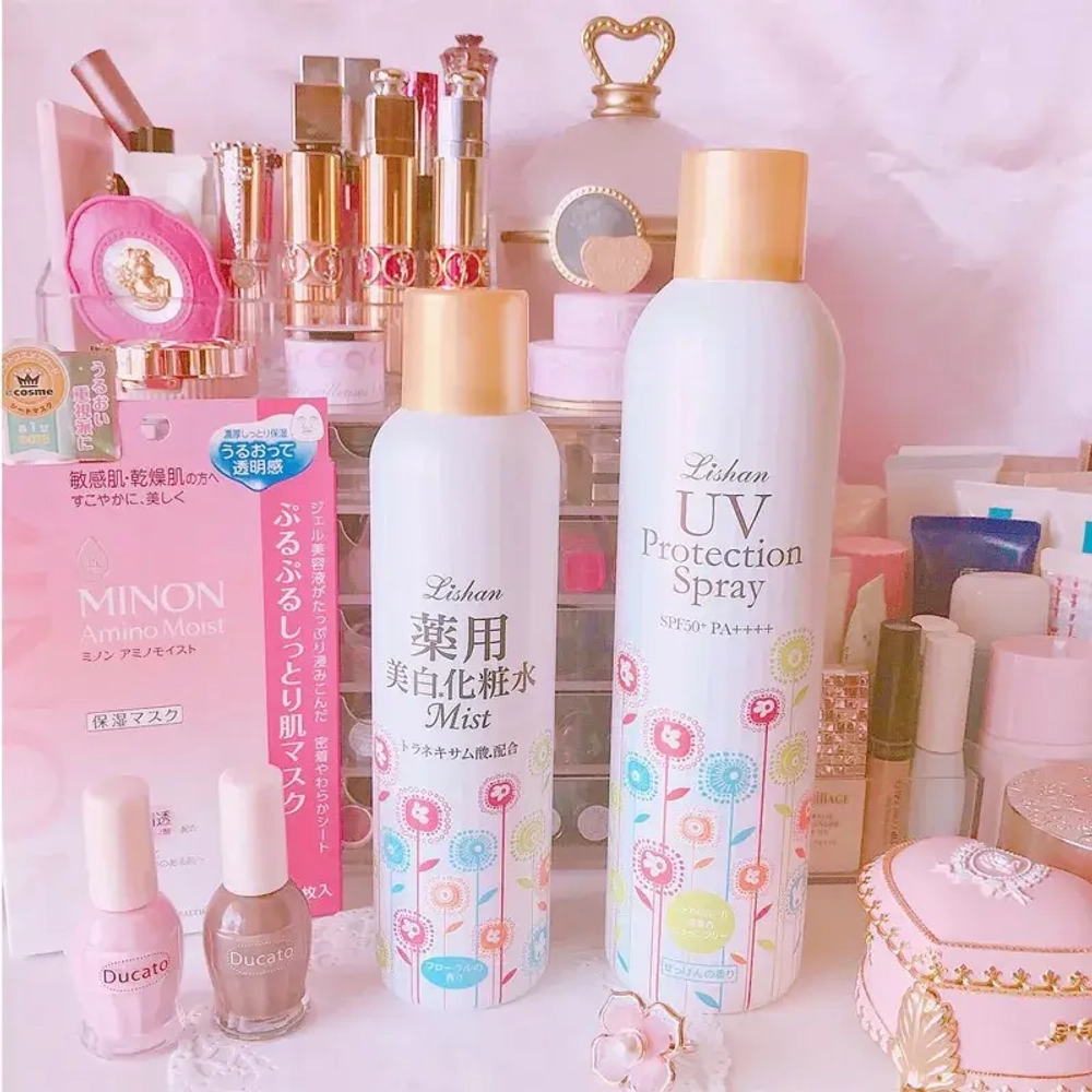 Lishan Солнцезащитный спрей Лишан с запахом мыла - UV Protection Spray SPF 50+ PA++++ , 200 г