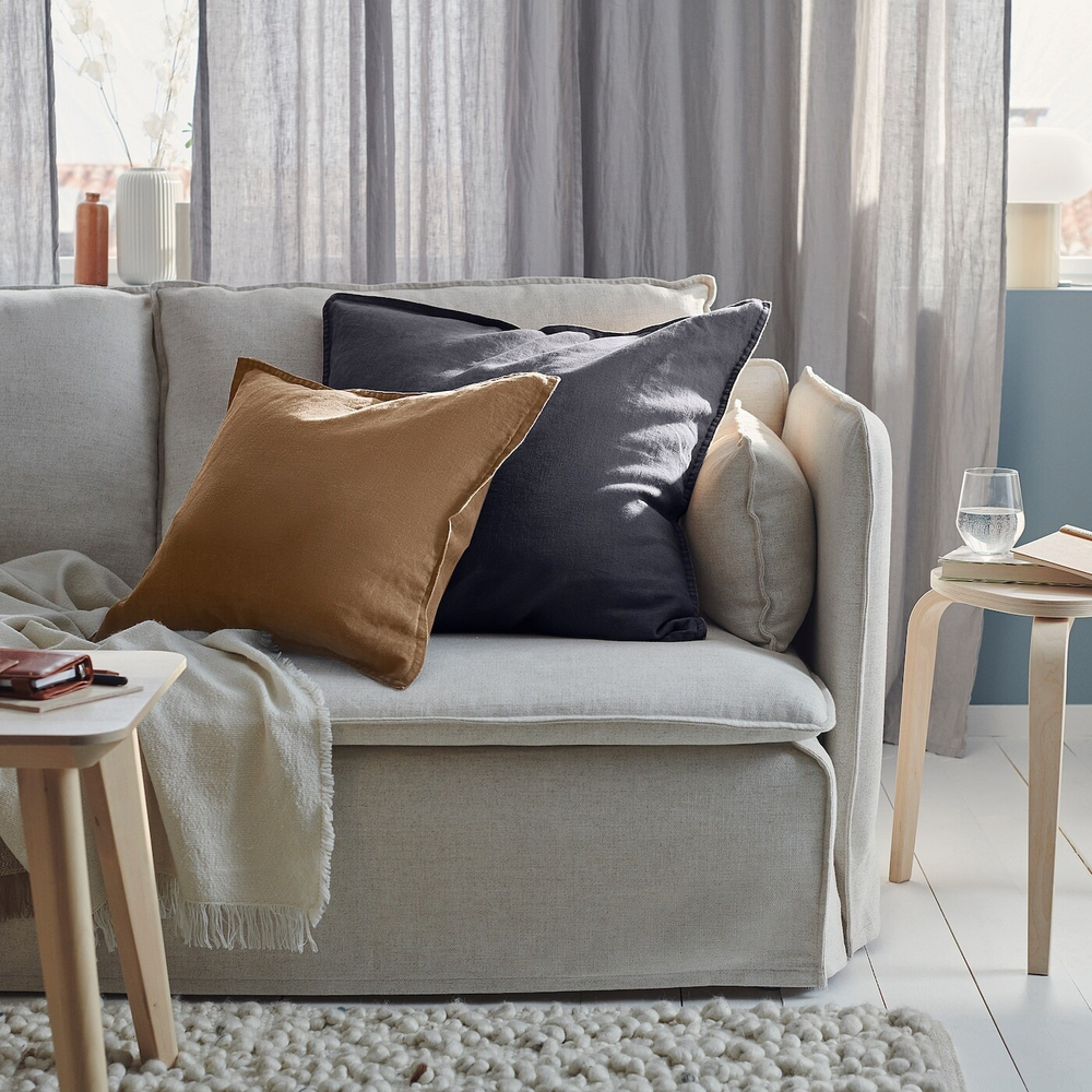 IKEA DYTÅG  (ИКЕА ДЙТÅГ)  -  Наволочка, темно-бежевая, 65x65 см