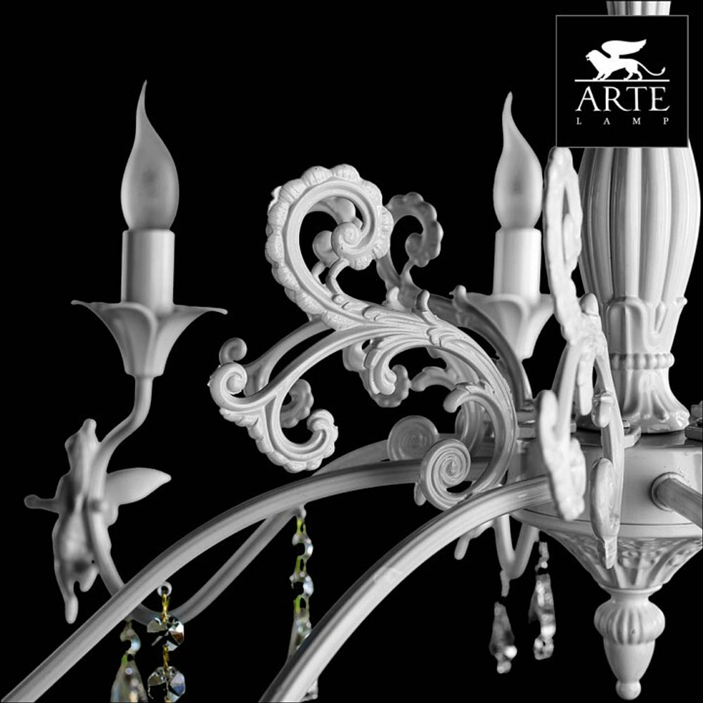 Подвесная люстра Arte Lamp Angelina A5349LM-8WH