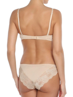 Трусики-бразилиана с кружевом Imogen (Размер: S) (Цвет: телесный)