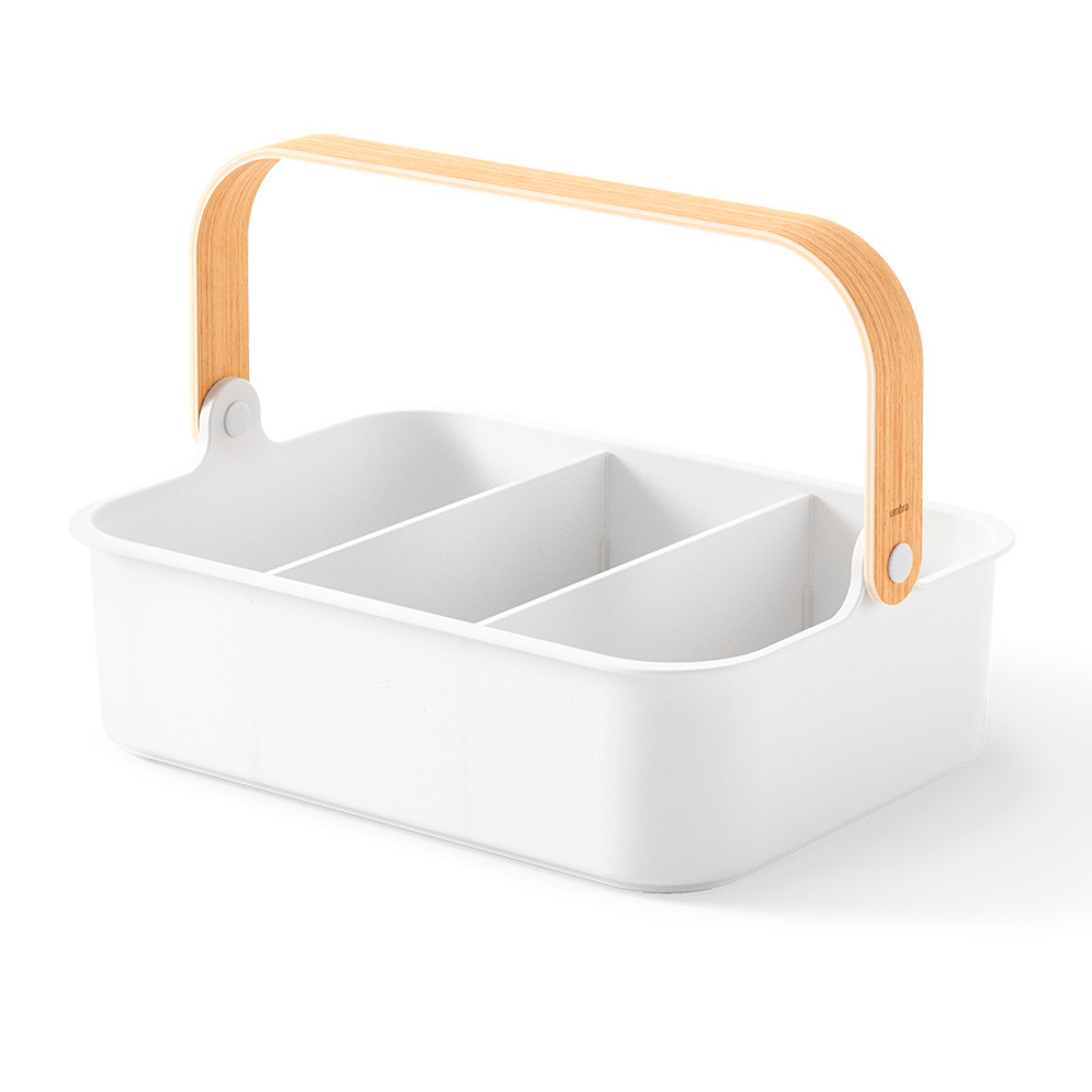 Органайзер bellwood, 37х27 см, белый/натуральное дерево