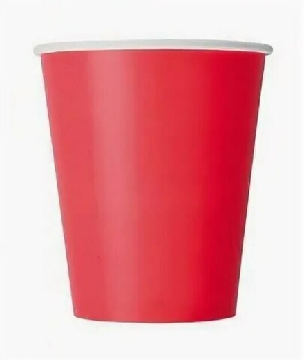 Стакан 250 мл для гор. напит. Red ИП