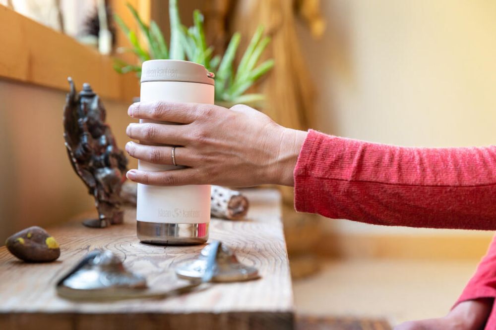 Термокружка Klean Kanteen TKWide Cafe Cap 12oz (355 мл) Tofu