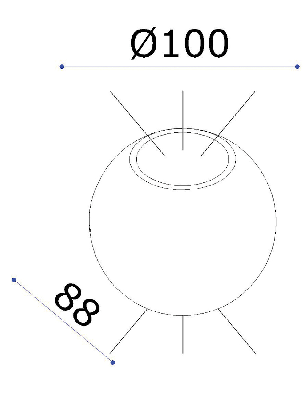 Настенный светодиодный светильник,  2x3Вт