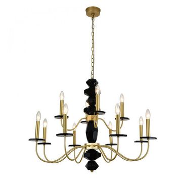 Подвесная люстра 12*E14 3878+4/С brass латунь Vanessa Newport