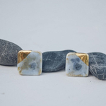 Серьги-пусеты из керамики