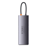 USB Хаб Baseus Metal Gleam 8in1 Multifunctional Type-C HUB (Type-C to 2xHDMI+3xUSB3.0+PD+SD+TF)