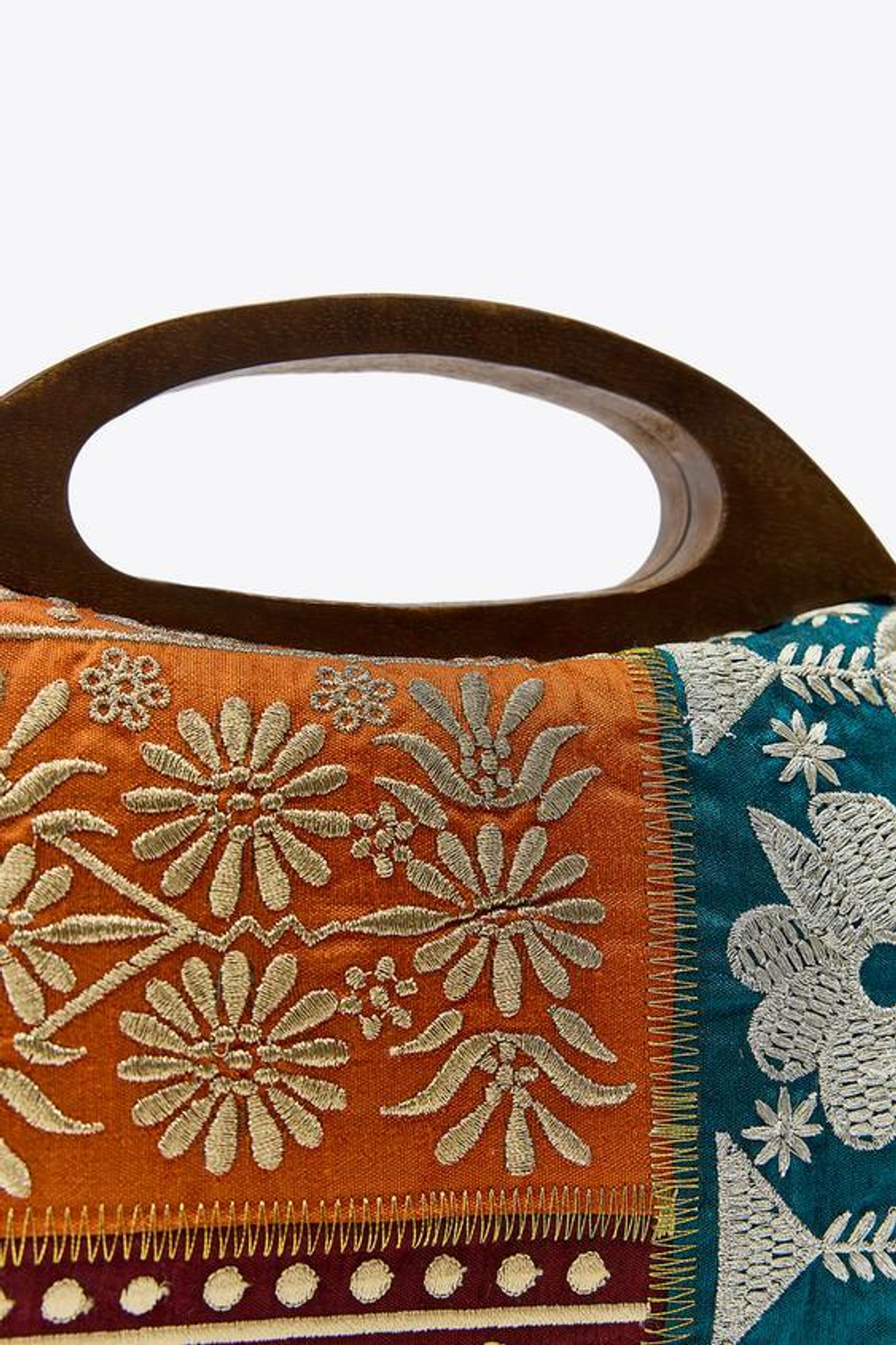 ZARA СУМКА-ФУТЛЯР С ВЫШИВКОЙ, РАЗНОЦВЕТНАЯ