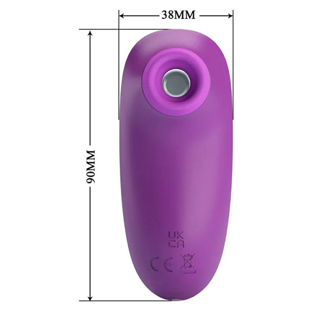 Фиолетовый стимулятор клитора 9см Baile Adora MC55