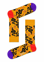 Носки унисекс Snake Sock со змеями (Размер: 25) (Цвет: оранжевый)
