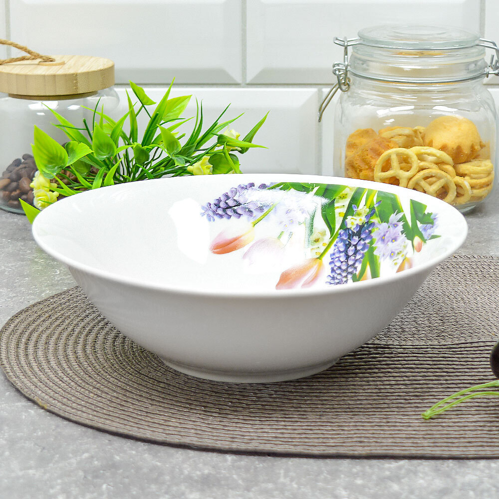 Салатник 1100мл 22,5см Весеннее настроение (эконом) (84805)