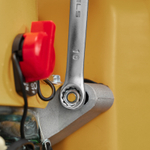 Ключ комбинированный, 10 мм, CrV, матовый хром Stels 15206