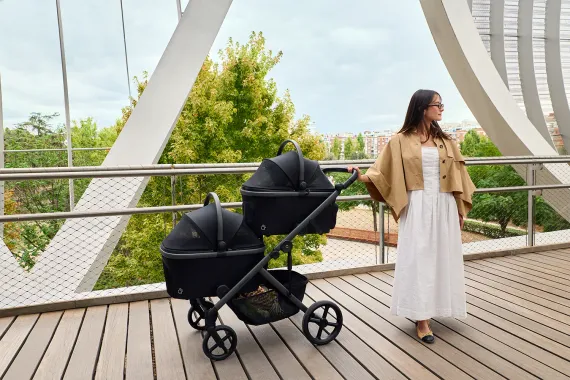 Переноска для питомца к детской коляске Anex Modu Black