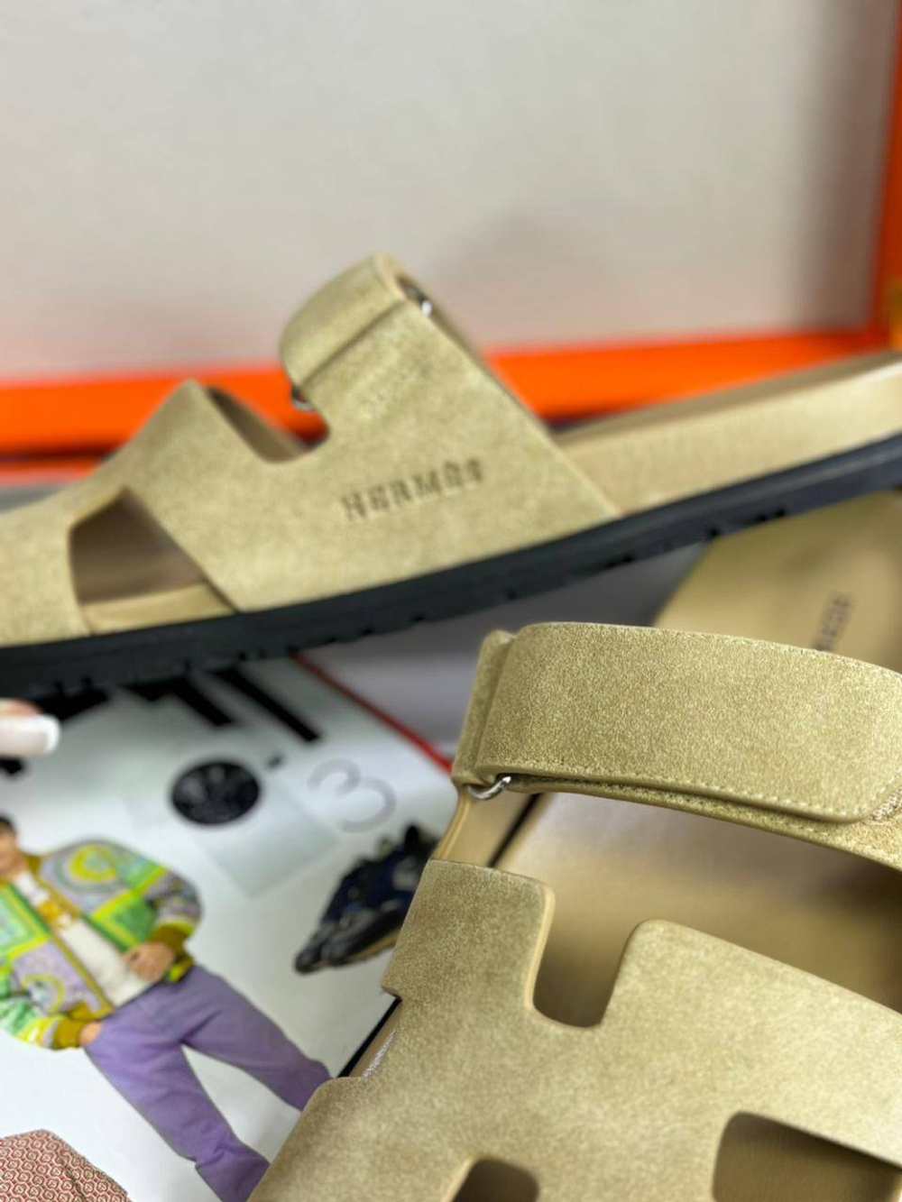 Шлёпанцы Hermes, арт. 701122