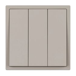 Механизм выключателя трехклавишный непроходной SWT-NOBE-MK03-SFPL-CA (230V, 10A) (Arlight, Кашемир) 061797