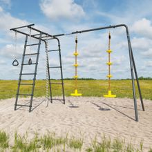 ROMANA Полянка Плюс 2 (антрацит) (с фанерными качелями)