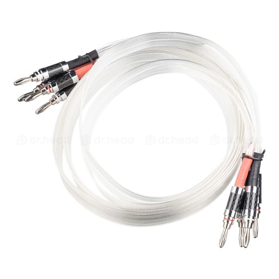 HeadMade Speaker Cable Silver flat Banana/Banana 1.5m