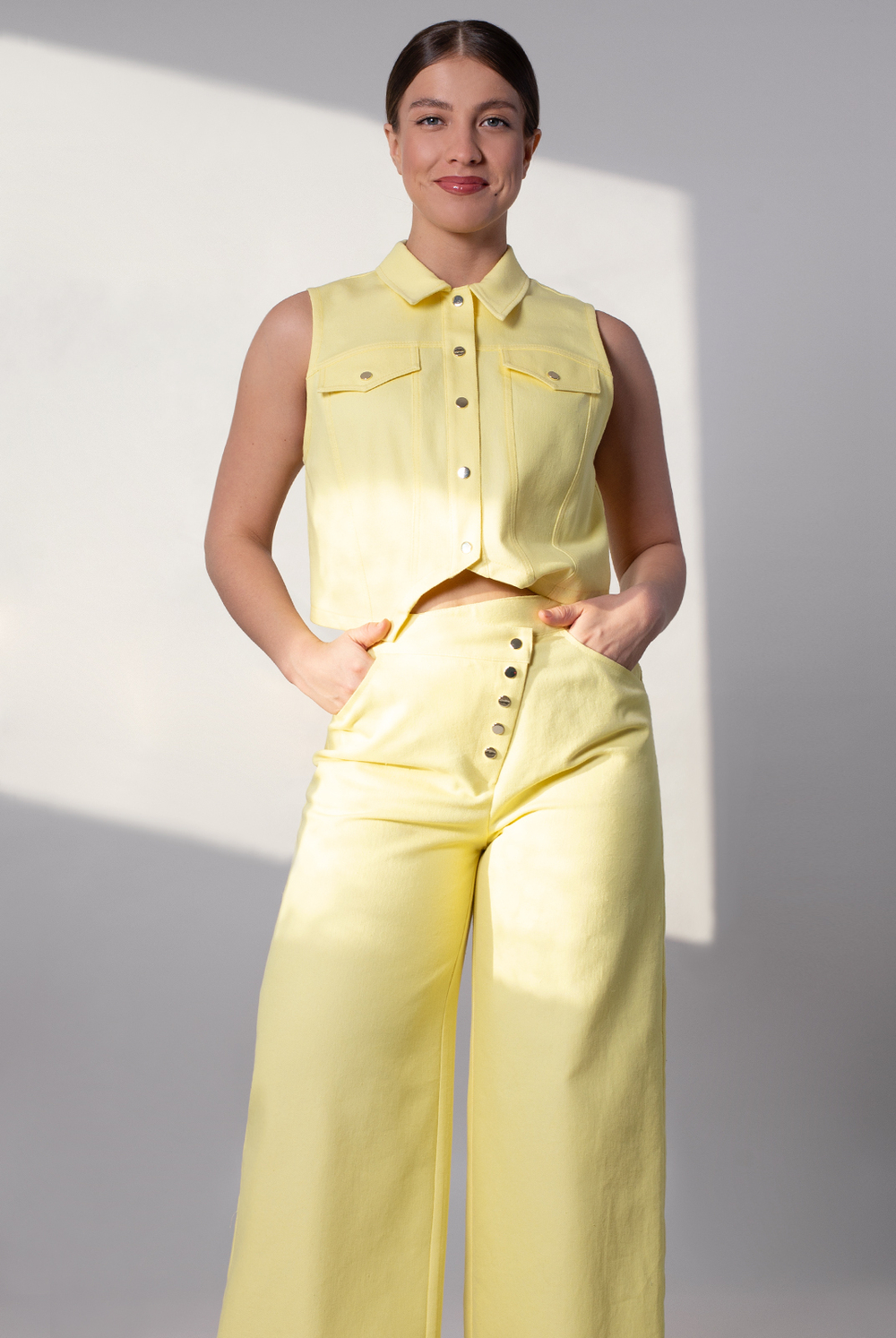 Брюки женские 4233ВП, лимон #320Лим024233ВП