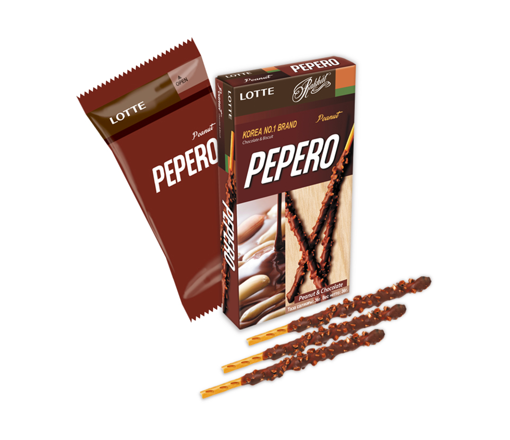 Печенье Pepero Peanut х/к 36 гр