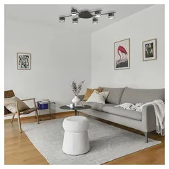 8362/6C COMFI LN 000 черный, металл/акрил Светильник потолочный GX53 LED 6*7W 220V BERTY