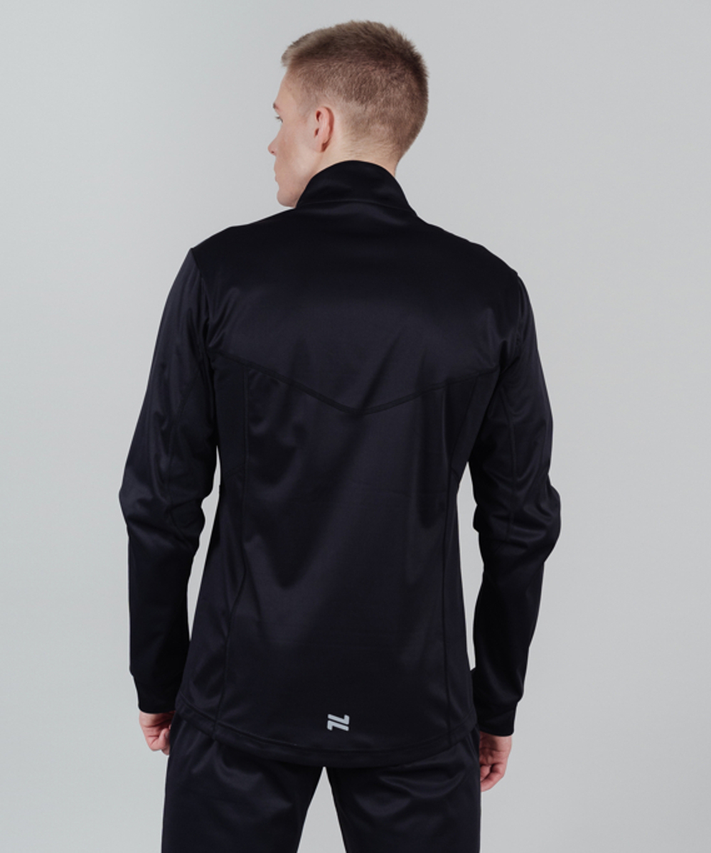 Куртка разминочная NORDSKI HYBRID Black/Grey, мужская, NSM855201