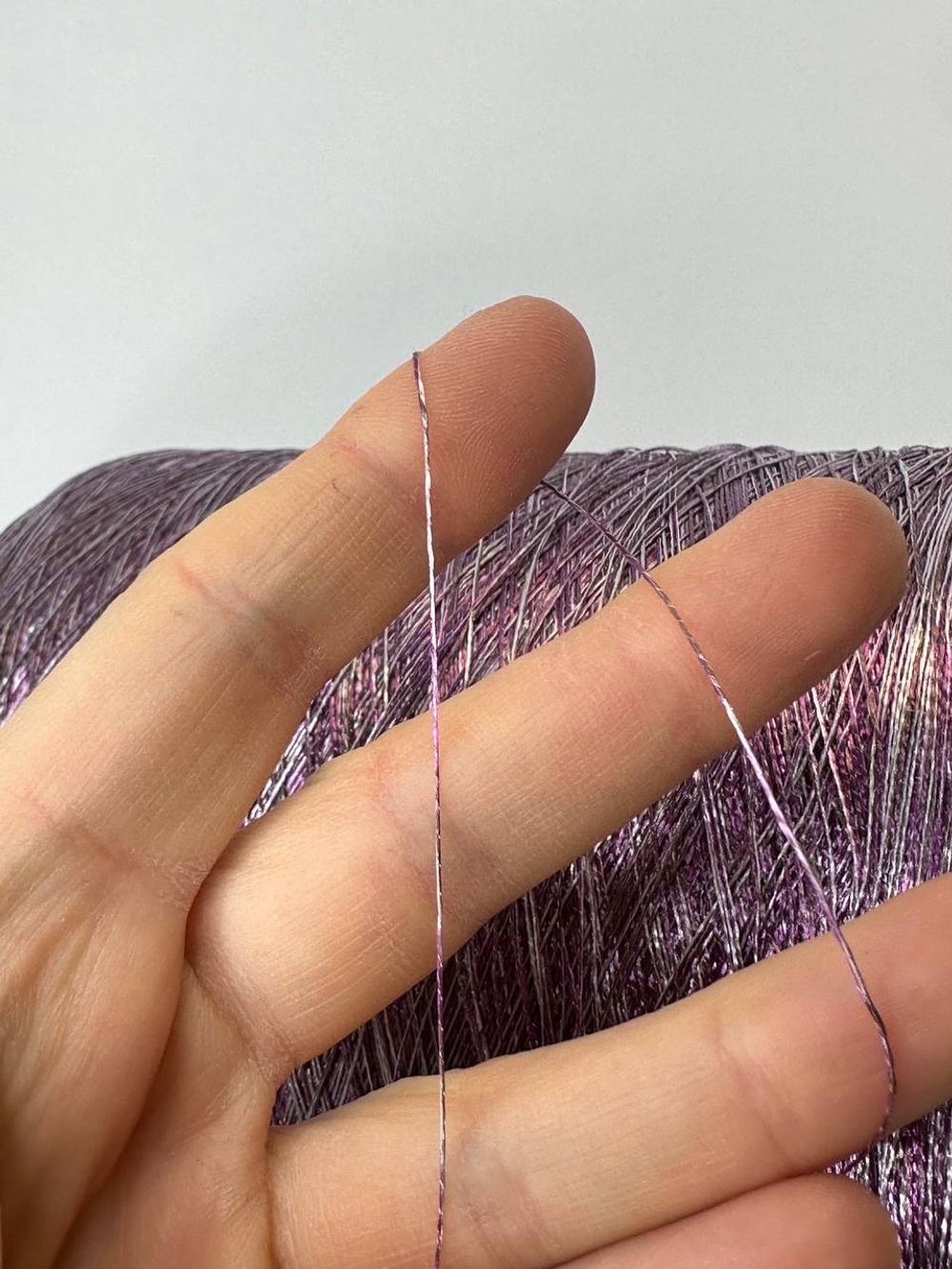 MULTICOLOR - Fratelli Franchi; 100% вискоза; 1000м/100гр; col. 8258, цвет: серебро, фиолетовый "лавандовые сны"; S715; MP