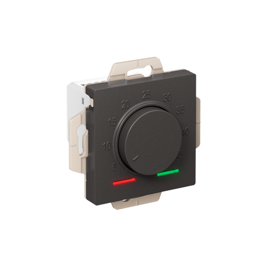 Термостат теплого пола электронный AtlasDesign 10А с датчиком механизм базальт SE ATN001435