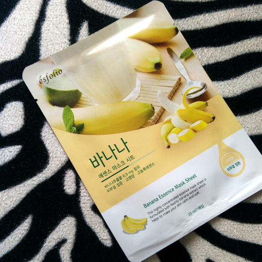 Esfolio. Тканевая маска для лица с экстрактом банана Banana Essence Mask Sheet