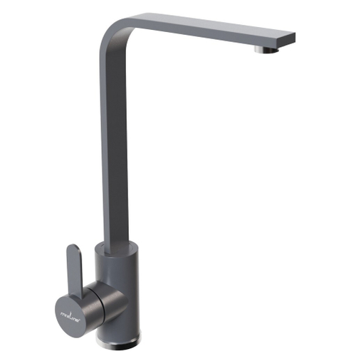 Смеситель для кухни 35к MIXLINE ML-GS14 (342) графит высок. излив
