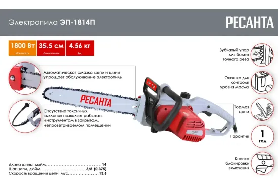 Электропила "Ресанта" ЭП-1814П