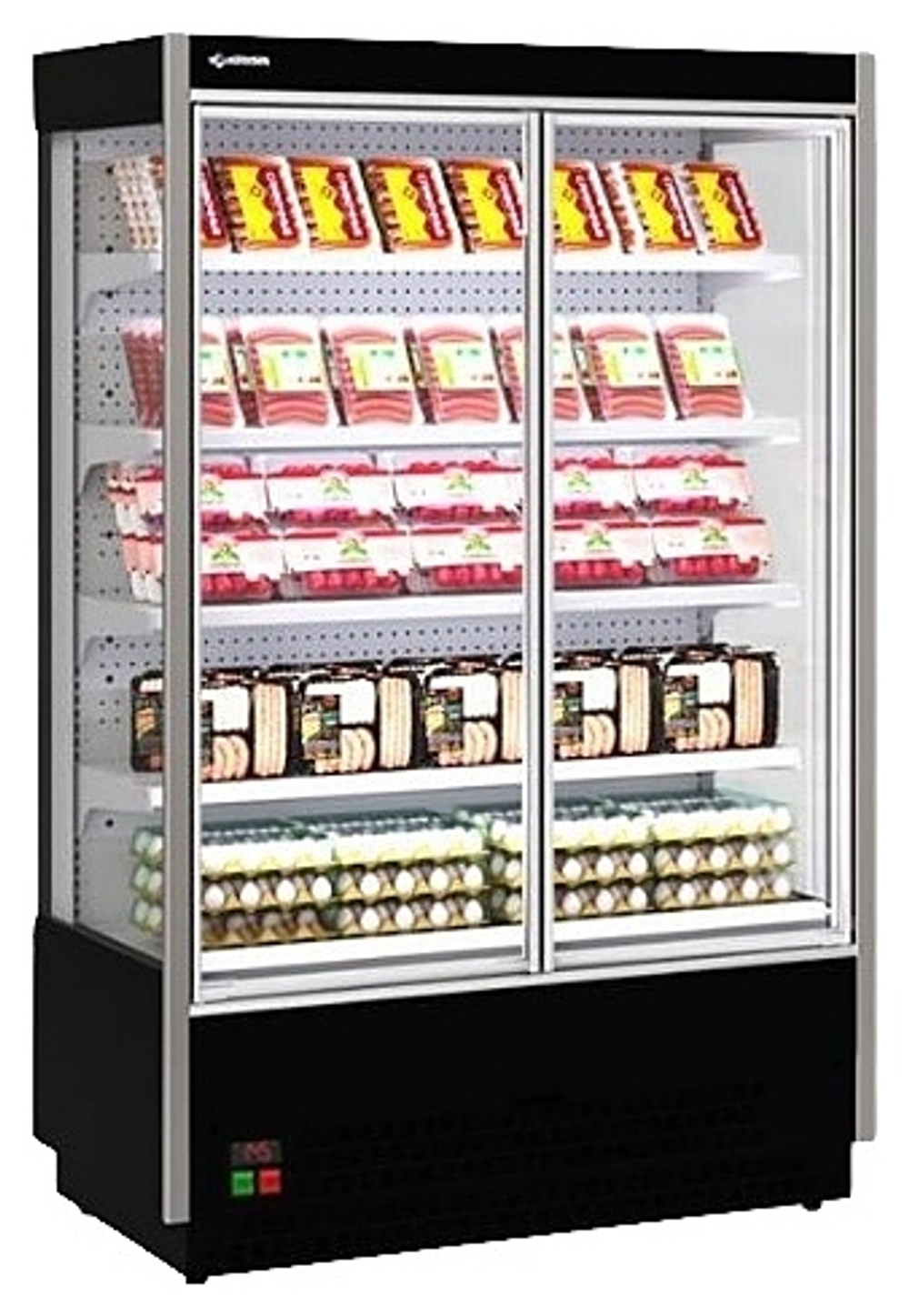 Горка холодильная CRYSPI SOLO L7 DG 2500 (без боковин и выпаривателя)