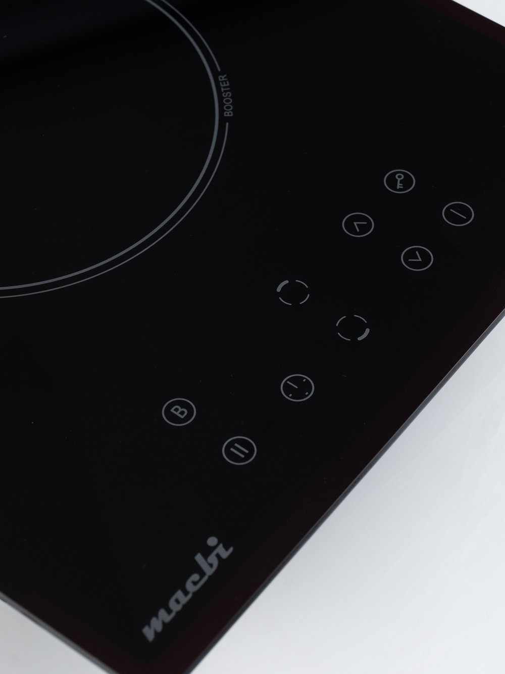 Индукционная варочная панель MACBI GK-ID303610EB-P, «Домино» 30 см, 2 конфорки, 3600 Вт, черное стекло KANGER, слайдеры, Booster, кабель с вилкой