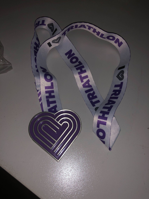 Медаль Triathlon Purple (триатлон фиолетовая)