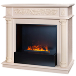 Каминокомплект Real Flame Attica WT с очагом 3D Cassette 630 Black Panel