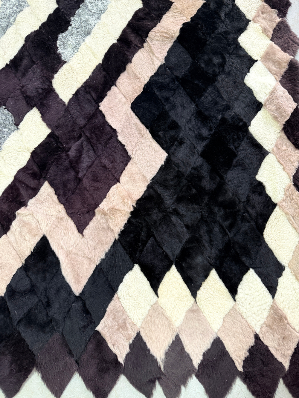 Покрывало меховое ковер из шкуры овчины