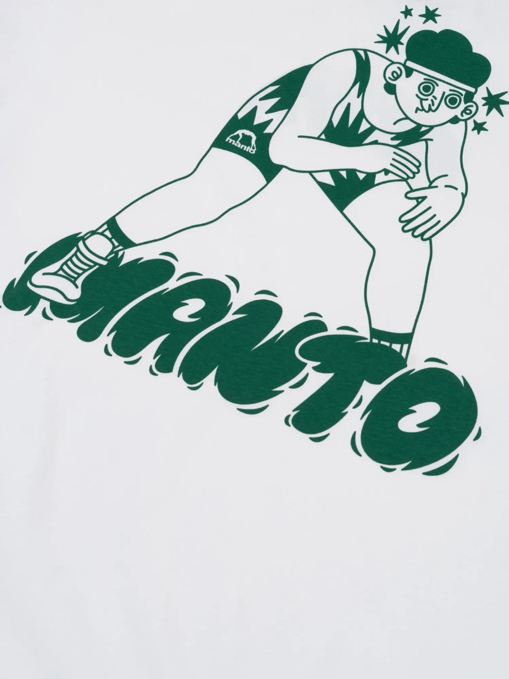 Футболка MANTO LUTEK WRESTLER белая