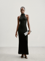Платье ESSENTIAL с открытой спиной, чёрный