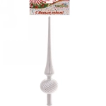 Верхушка на ёлку 25 см «Волна», Серебро