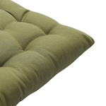 Подушка на стул из хлопка оливкового цвета из коллекции essential, 35х35 см