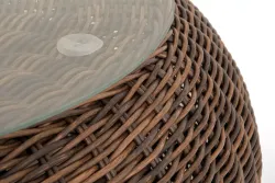 "Барселона" журнальный столик из искусственного ротанга, цвет коричневый