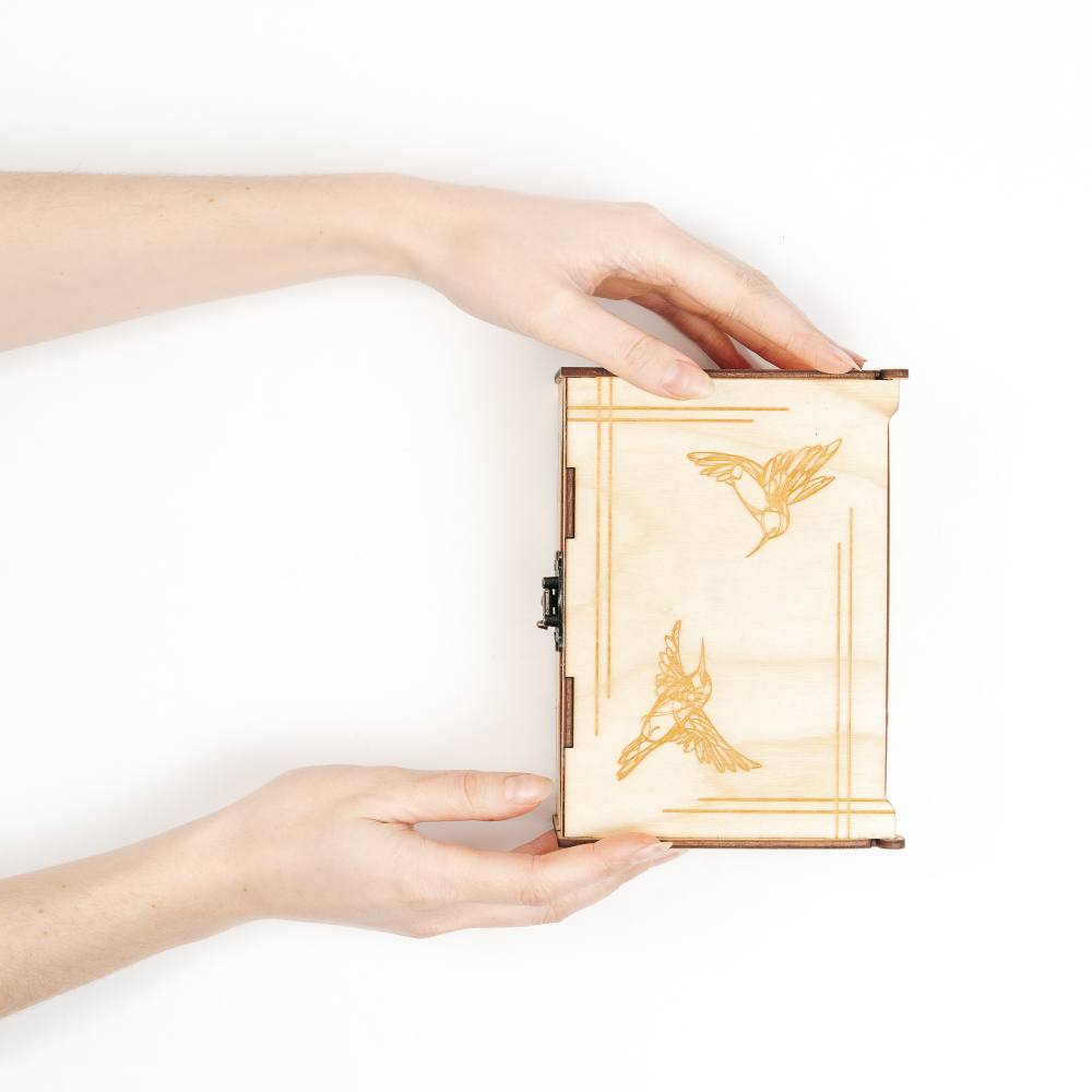 Подарочный деревянный короб для рюмок (стопок). PK40