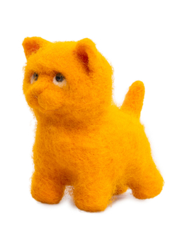 Валяние из шерсти Котик