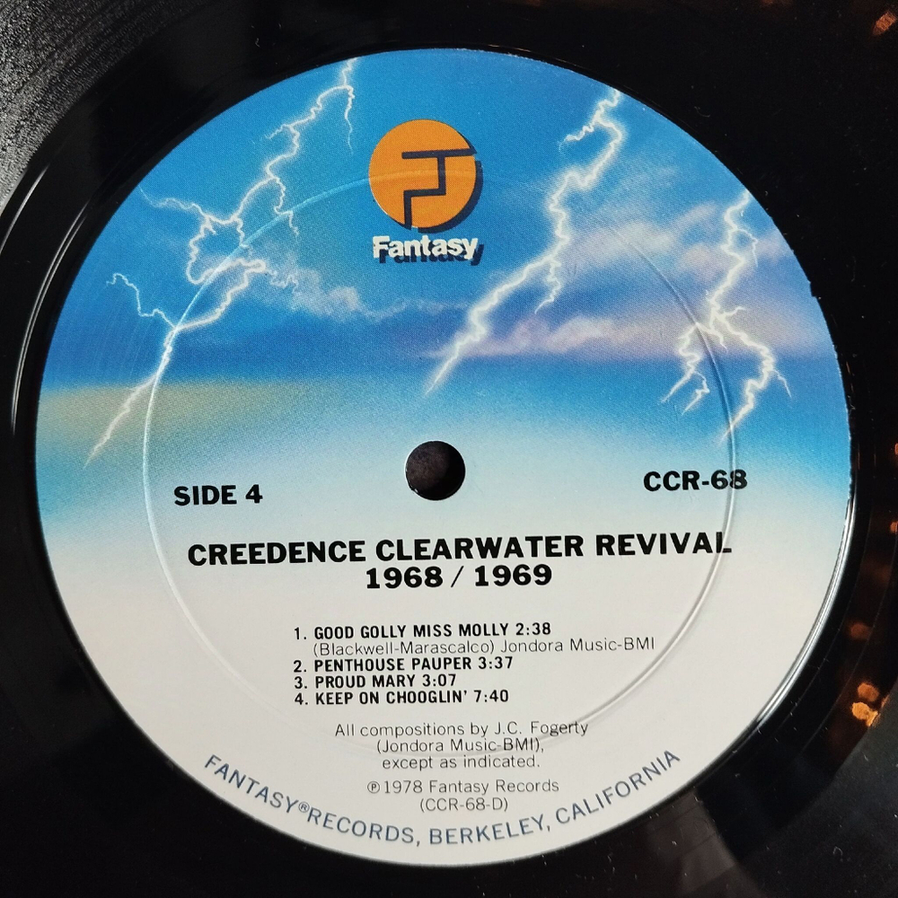 Винтажная виниловая пластинка LP Creedence Clearwater Revival 1968 / 1969 (USA 1978)