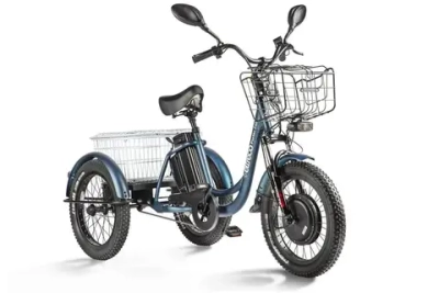 Электротрицикл Eltreco Porter Fat 500 UP! с корзиной