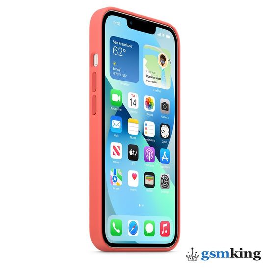 Apple Silicone Case with MagSafe iPhone 13 Mini Pink Pomelo «Розовый помело» MM1V3ZE/A