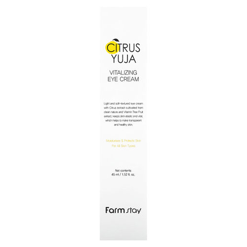 Farmstay, Citrus Yuja, восстанавливающий крем для кожи вокруг глаз, 45 мл (1,52 жидк. унц.)