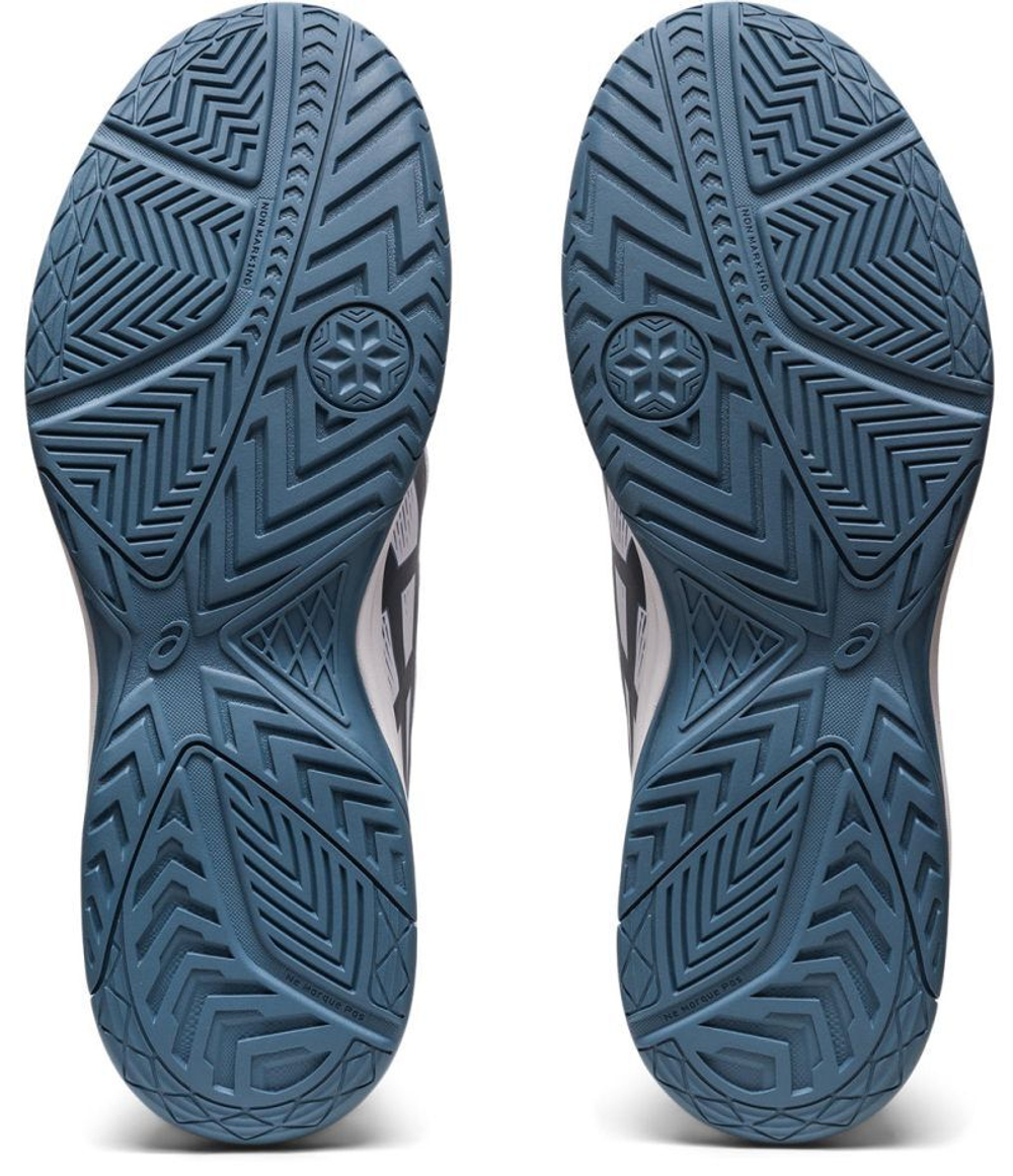 Мужские кроссовки теннисные Asics Court Slide 3 - white/steel blue