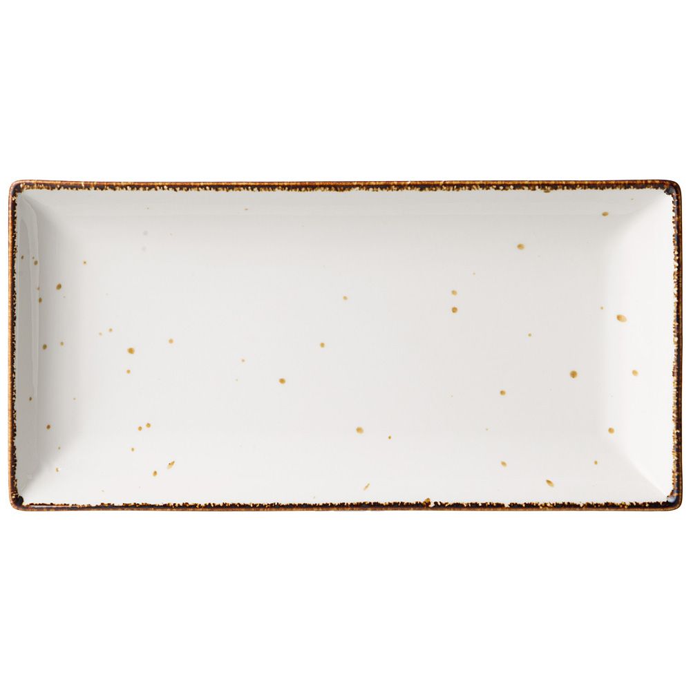 БЛЮДО BRONCO "NATURE" ПРЯМОУГОЛЬНОЕ 27*13,5*3 СМ (КОР=24ШТ.) МАЛ. УП. = 4ШТ