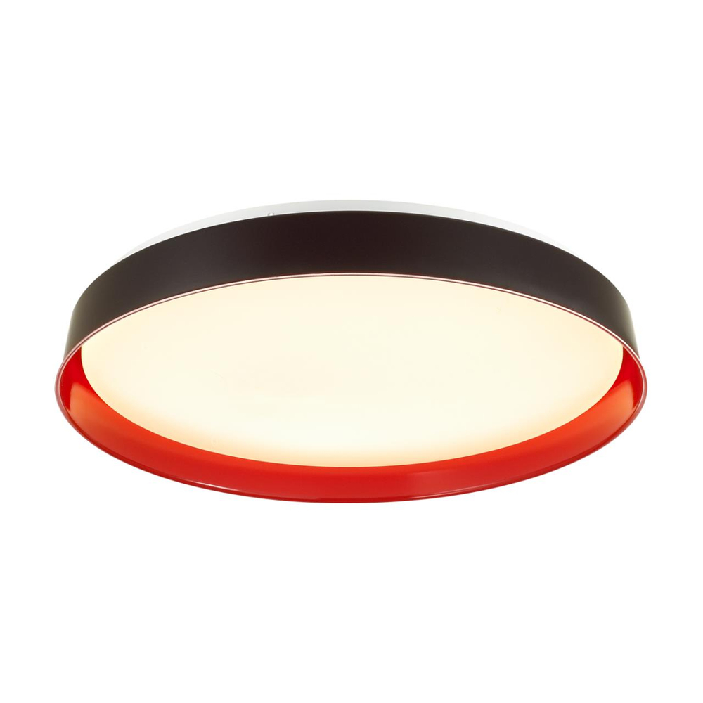 7710/EL COLOR SN 157 Светильник пластик/белый/красный LED 70Вт 3000-6000К D510 IP43 пульт ДУ TUNA RED