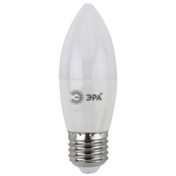 Лампа светодиодная ЭРА STD LED B35-9W-860-E27 9Вт свеча холодный дневной свeт Е27